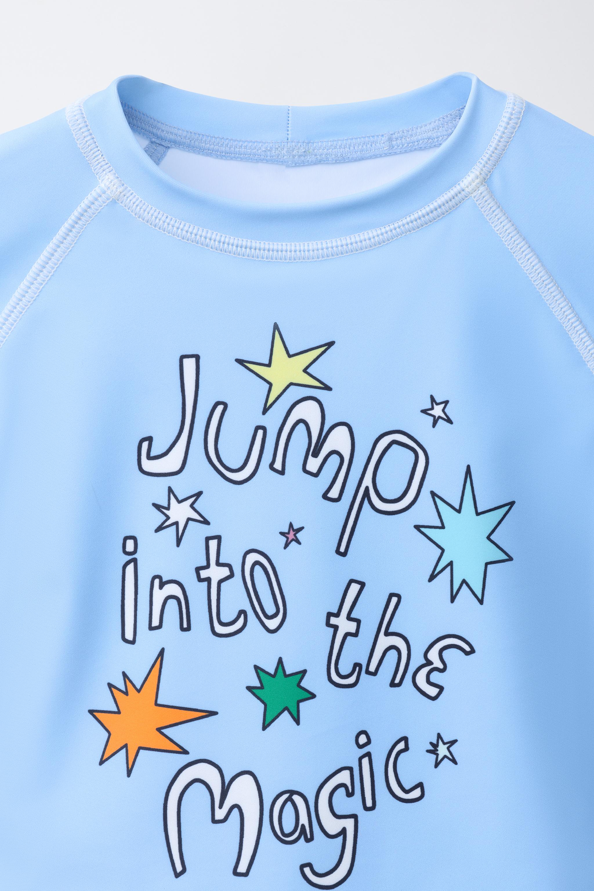 1-6 ANS/ T-SHIRT DE BAIN IMPRIMÉ CIRQUE